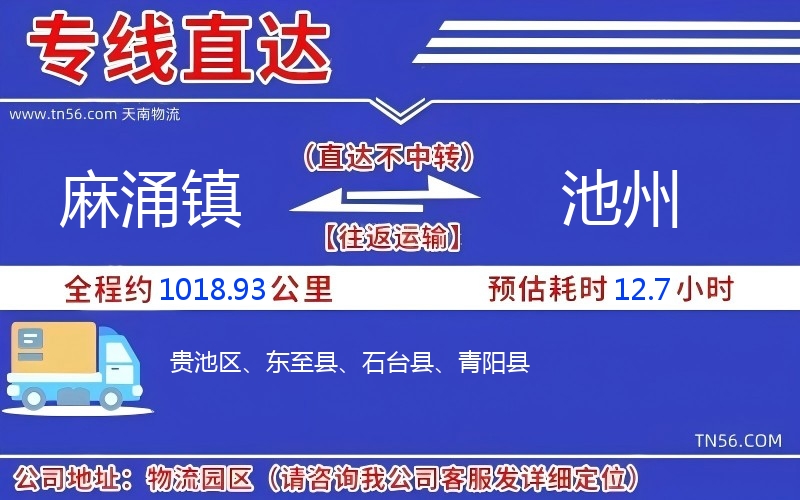 麻涌鎮(zhèn)到池州物流公司